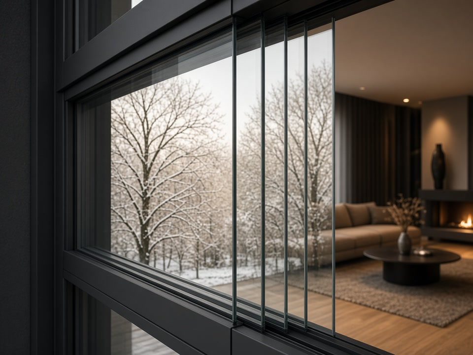 Grand châssis coulissant en aluminium