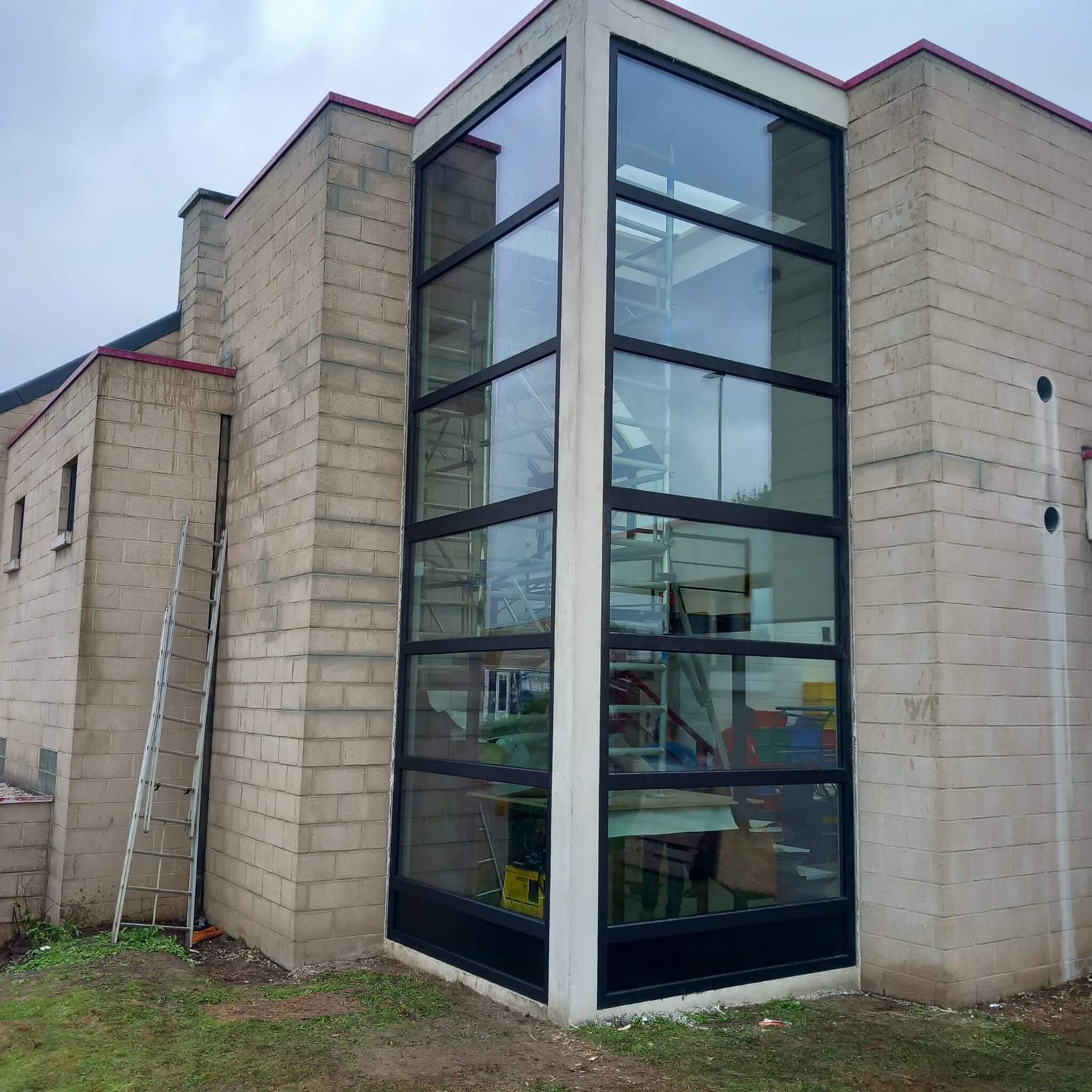 Façade vitrée aluminium